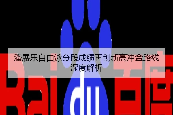 潘展乐自由泳分段成绩再创新高冲金路线深度解析